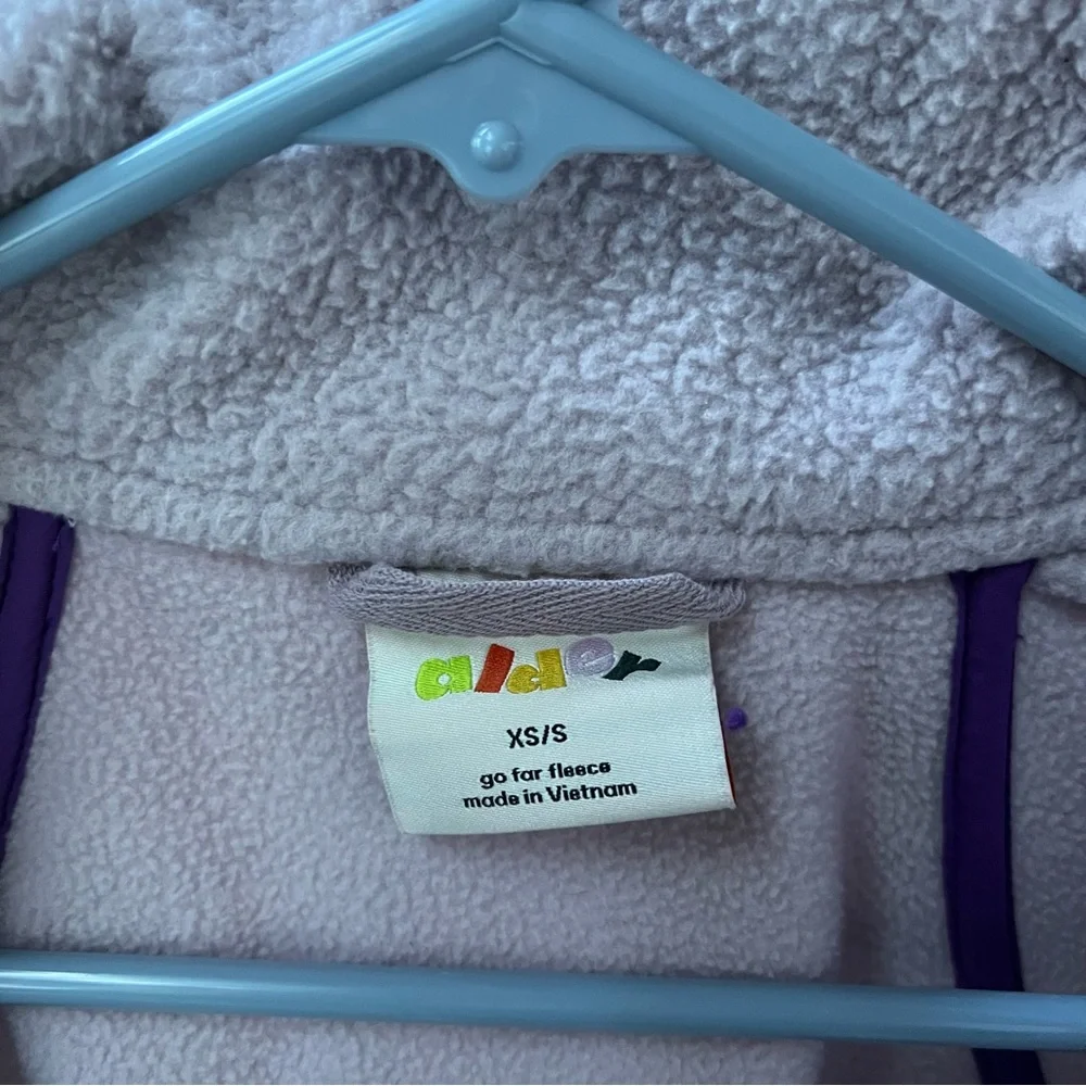 like new xs/s alder apparel go far fleece purple - Picture 7 of 8